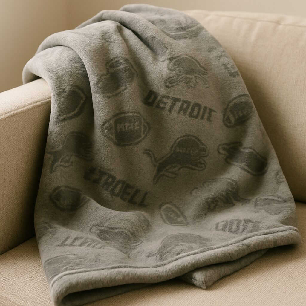 Detroit Football Throw Blanket