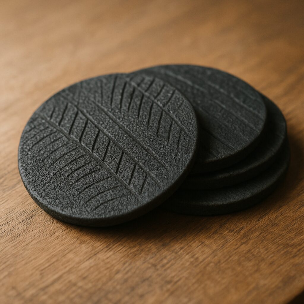 Detroit Motown Recycled Tire Coasters