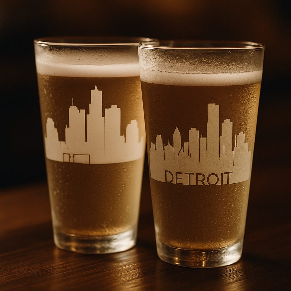 Detroit Pint Glasses